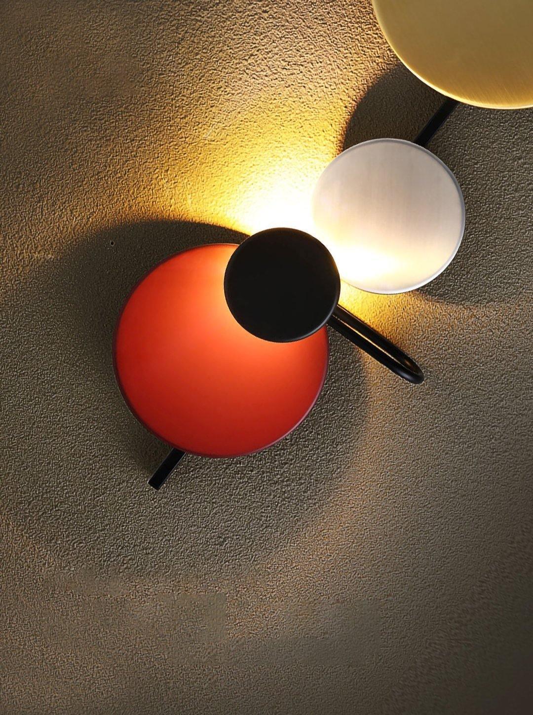 Mirq wandlamp met Magnetische Schijven Kunstzinnig