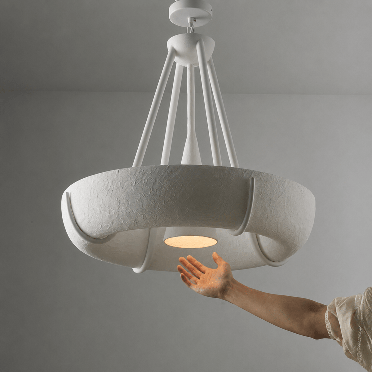 Plaster kroonluchter trommel