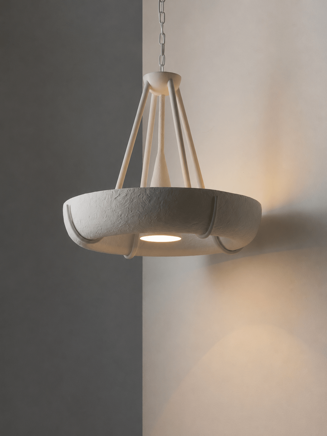 Plaster kroonluchter trommel