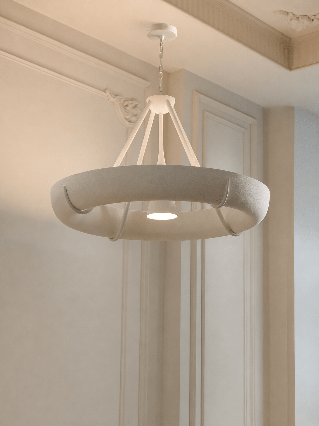 Plaster kroonluchter trommel