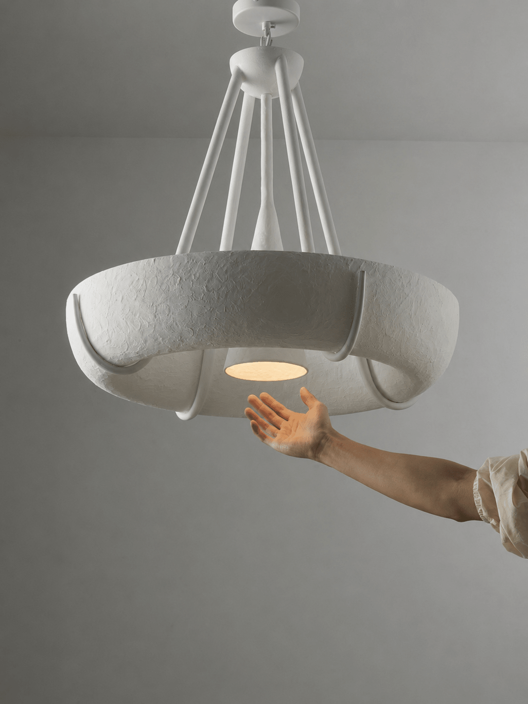 Plaster kroonluchter trommel
