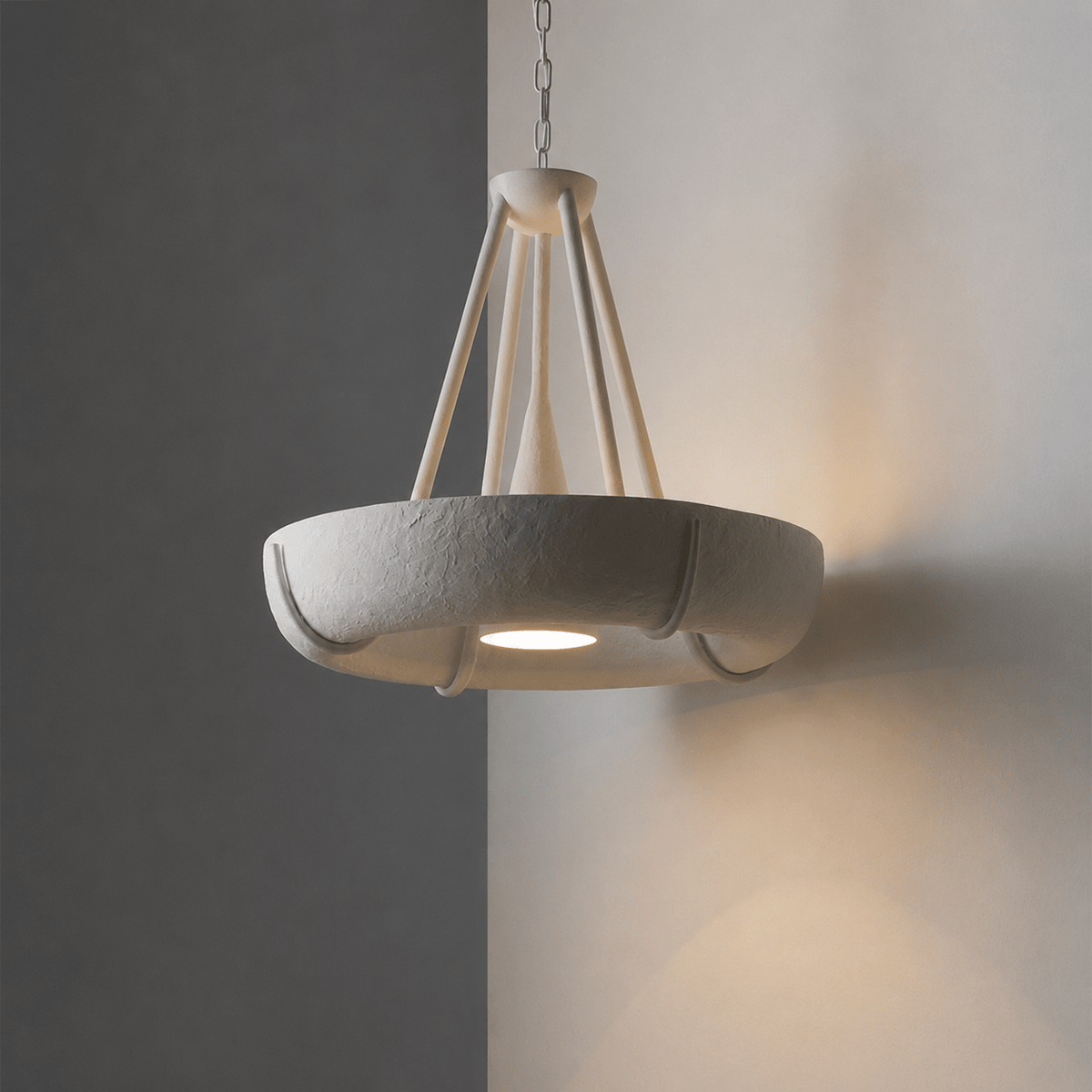 Plaster kroonluchter trommel