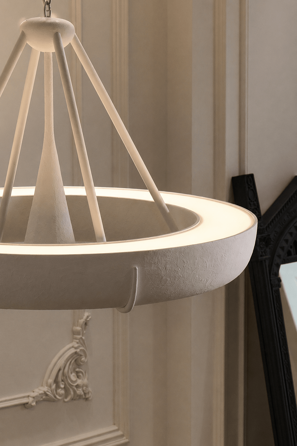 Plaster kroonluchter trommel
