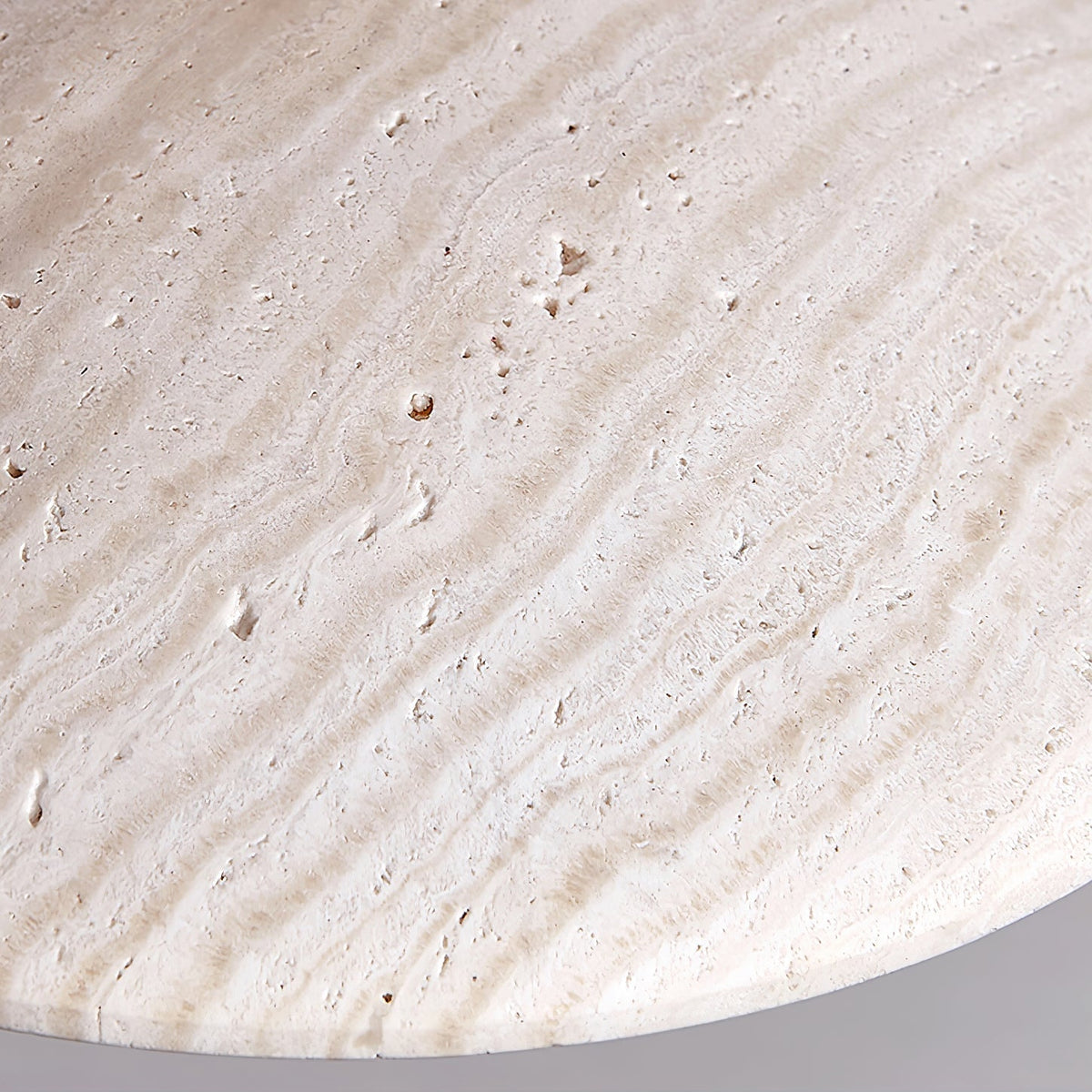 Bax hanglamp met brede rand in geel travertin