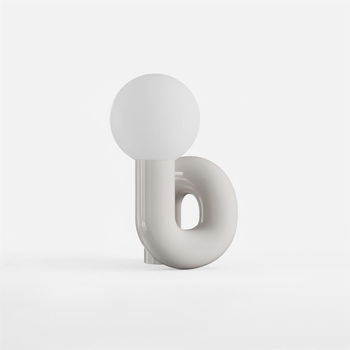 Soreeon tafellamp Playful N-vorm volledig wit