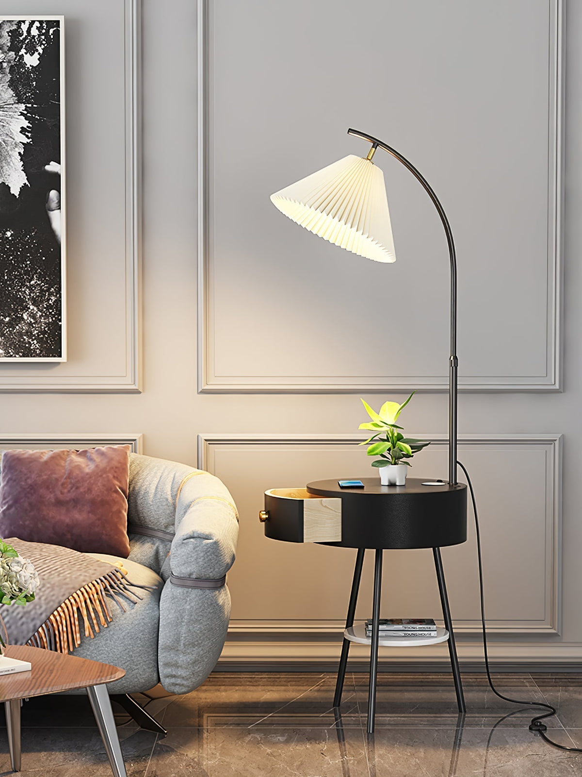 Arcora Plooibare Arc vloerlamp