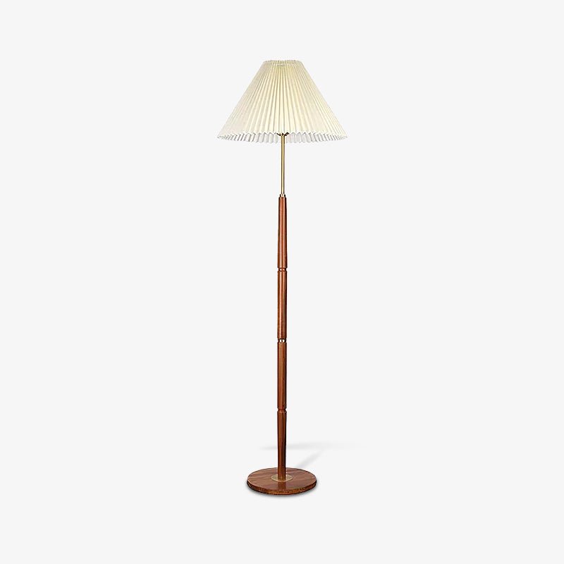 Syleina Minimalistische vloerlamp van massief hout