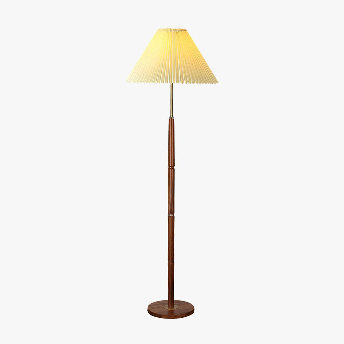 Syleina Minimalistische vloerlamp van massief hout