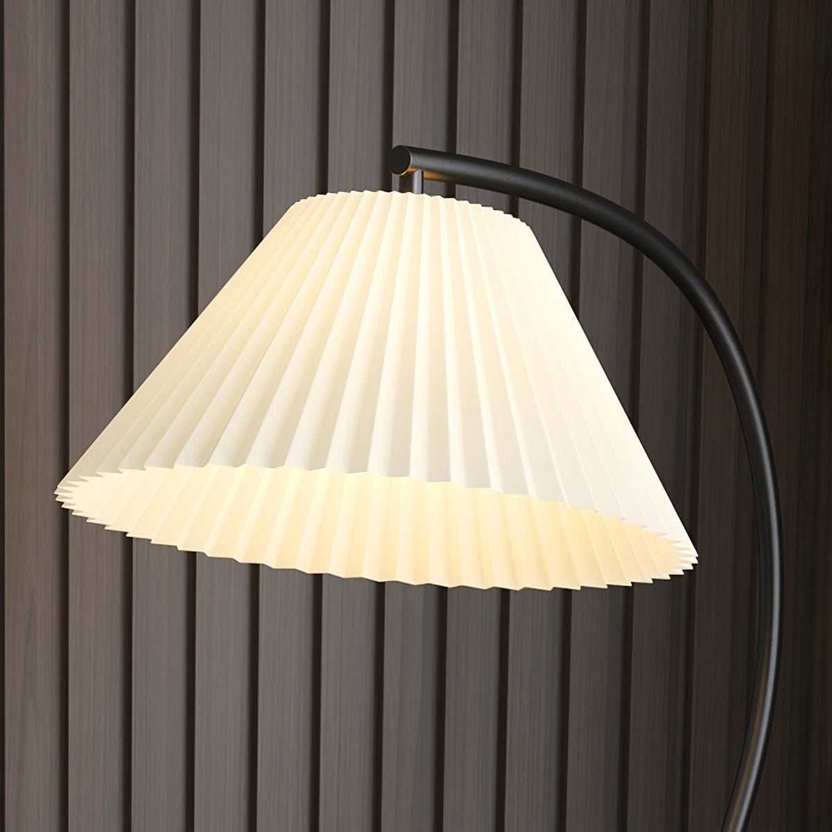 Yase houten marmeren vloerlamp