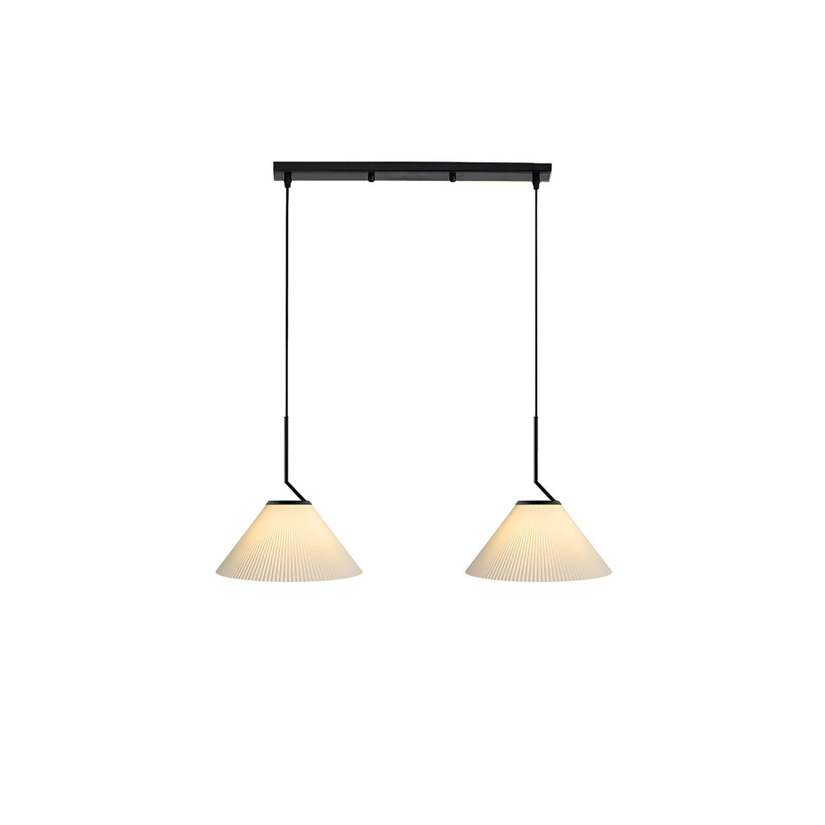 Tyrs geplooide stoffen hanglamp