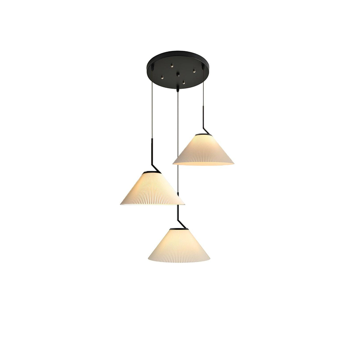 Tyrs geplooide stoffen hanglamp