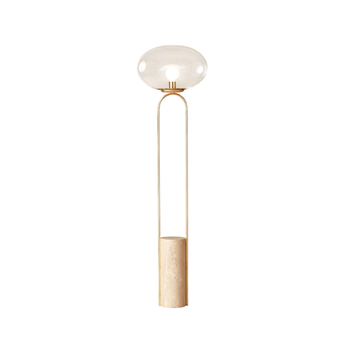 Haloroy vloerlamp met marmer