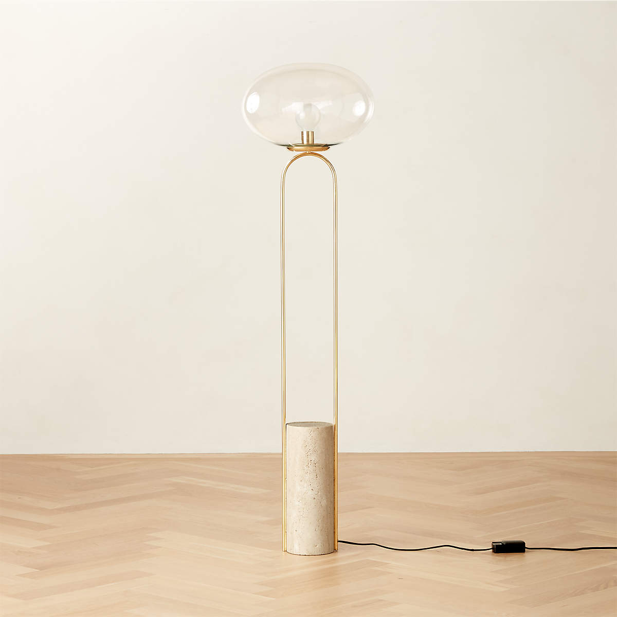 Haloroy vloerlamp met marmer