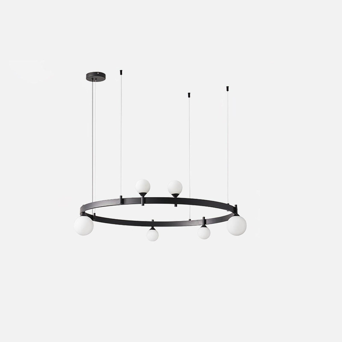 Orel hanglamp ronde zwarte ring