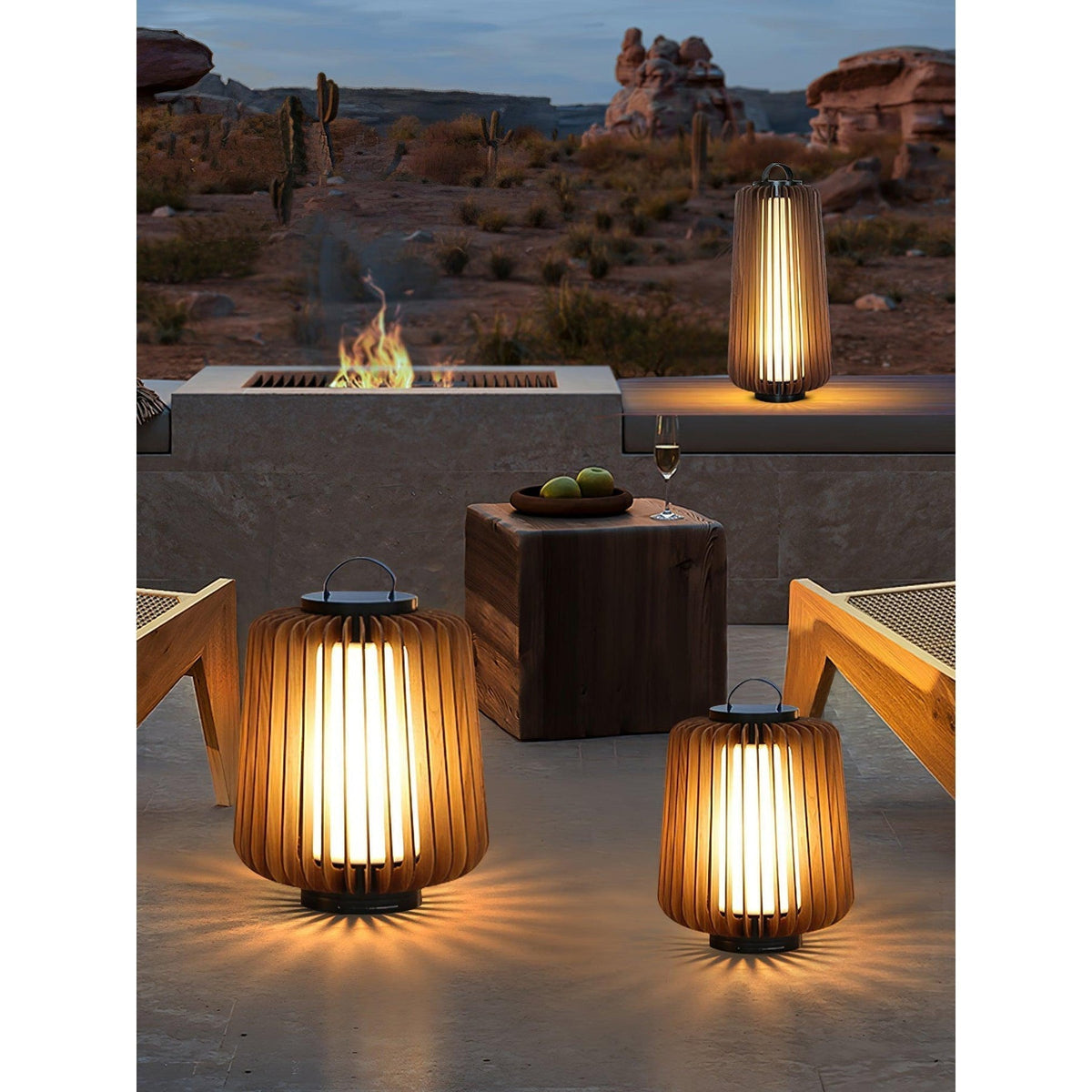 Slat buitenwandlamp