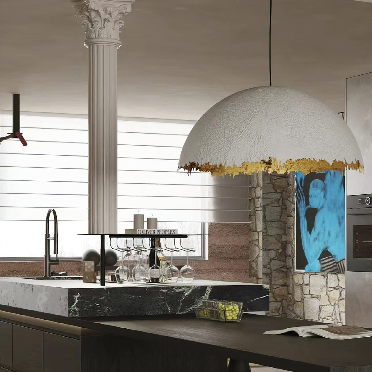 Viliriel Textured glasvezel hanglamp