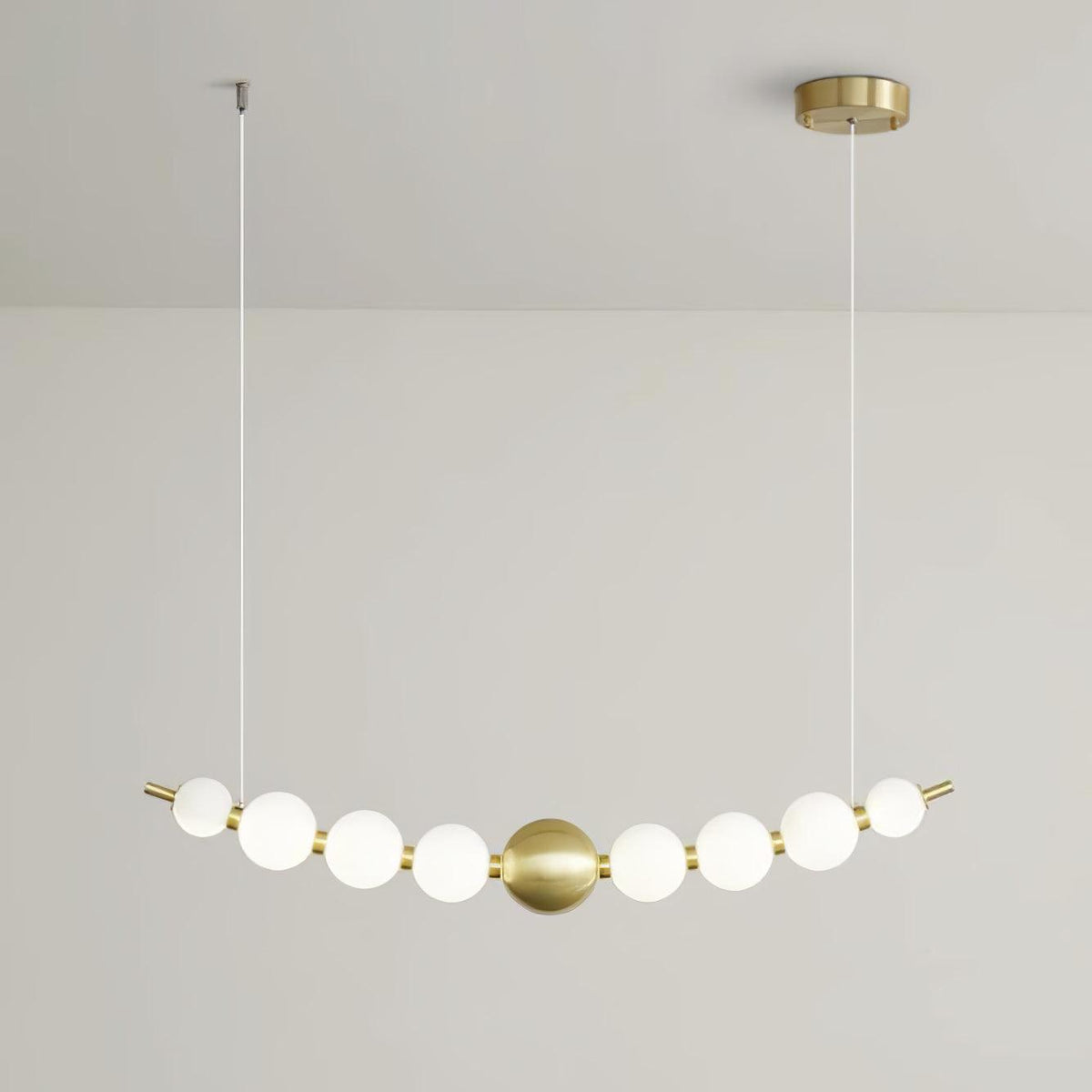Auroira Moderne hanglamp van messing