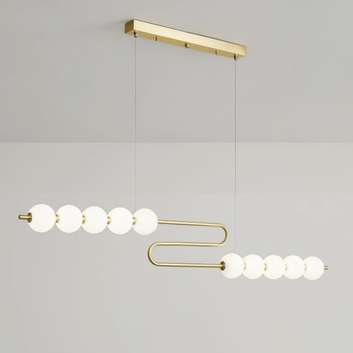 Auroira Moderne hanglamp van messing
