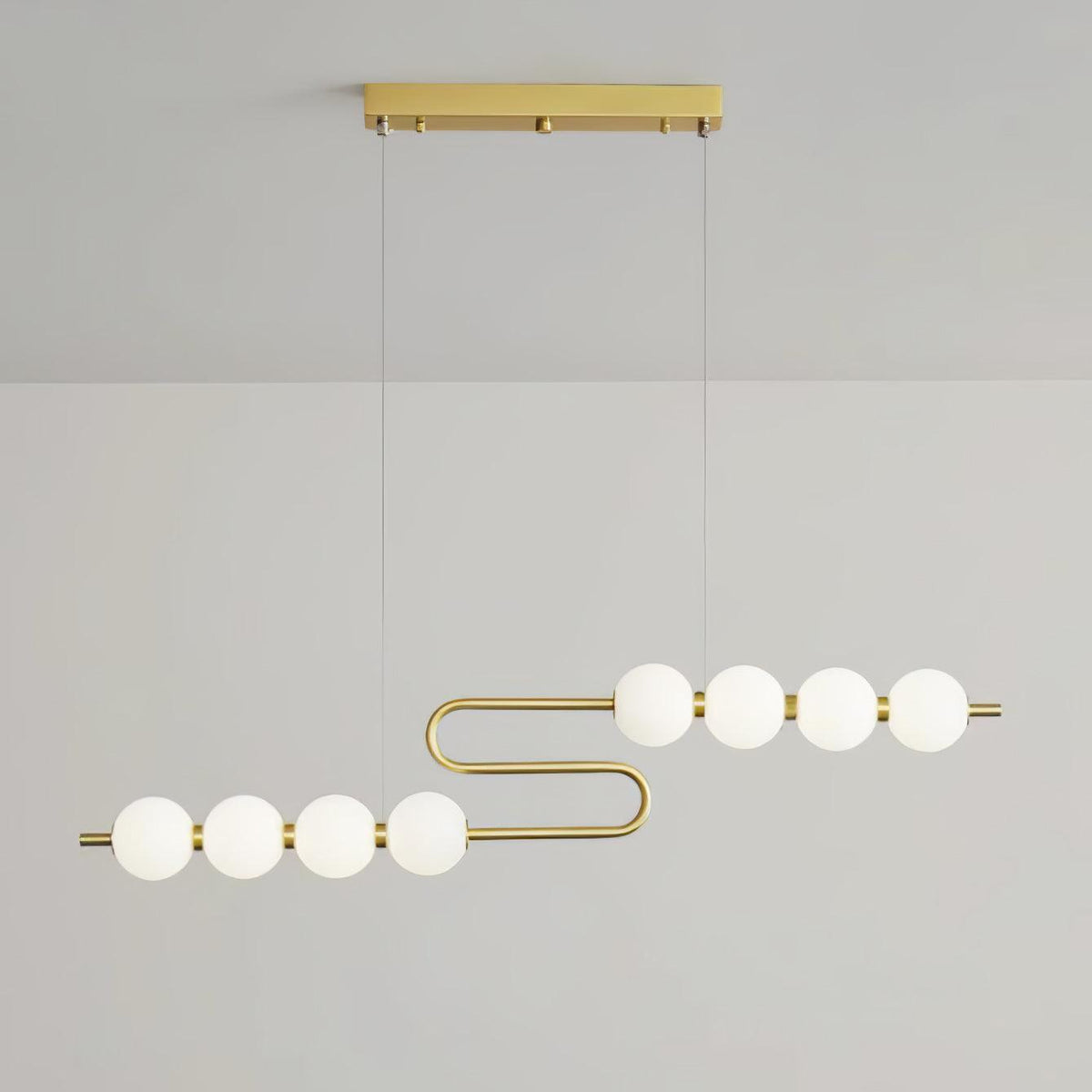 Auroira Moderne hanglamp van messing
