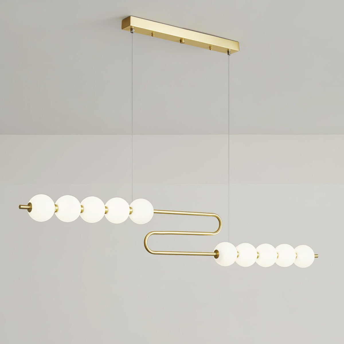 Auroira Moderne hanglamp van messing
