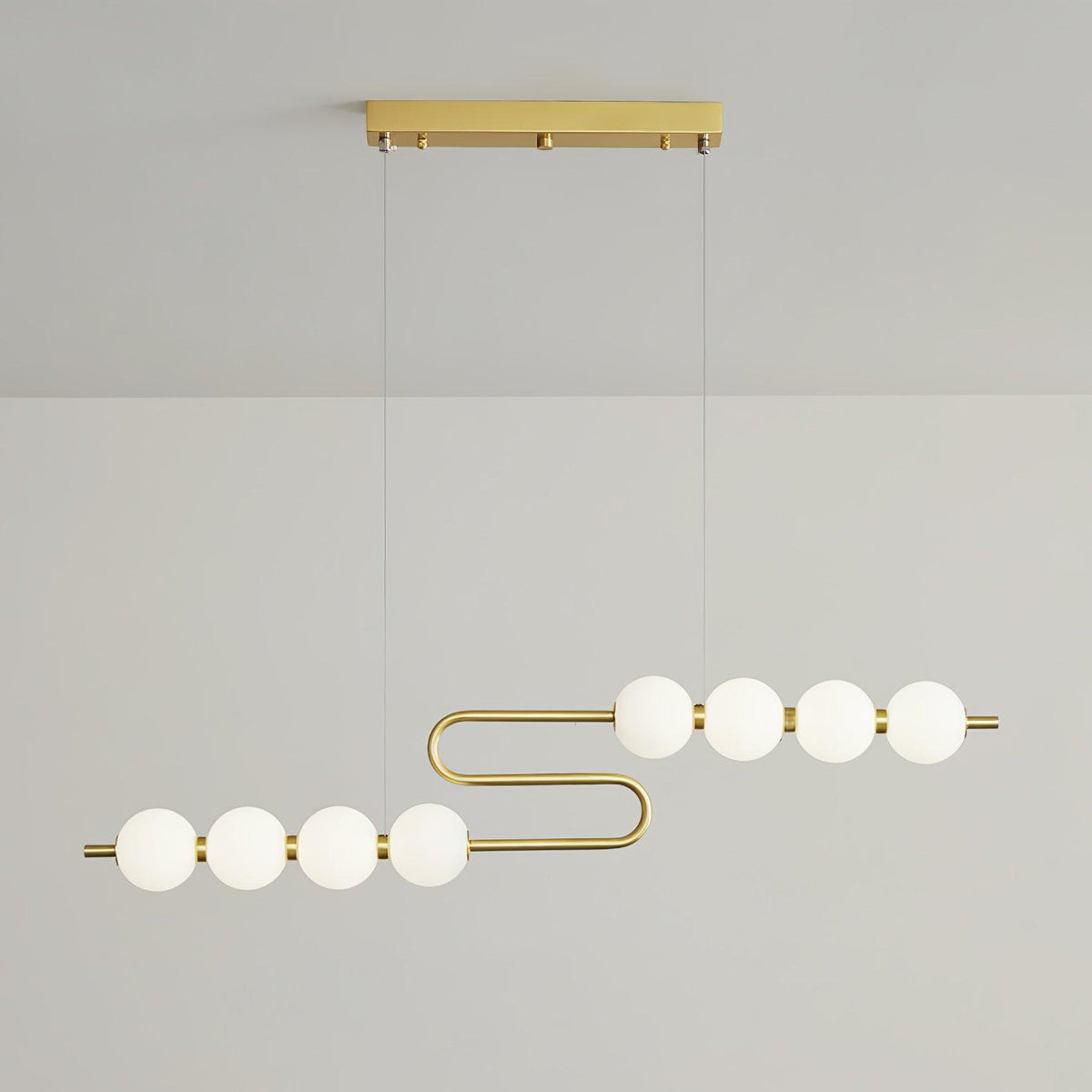 Auroira Moderne hanglamp van messing