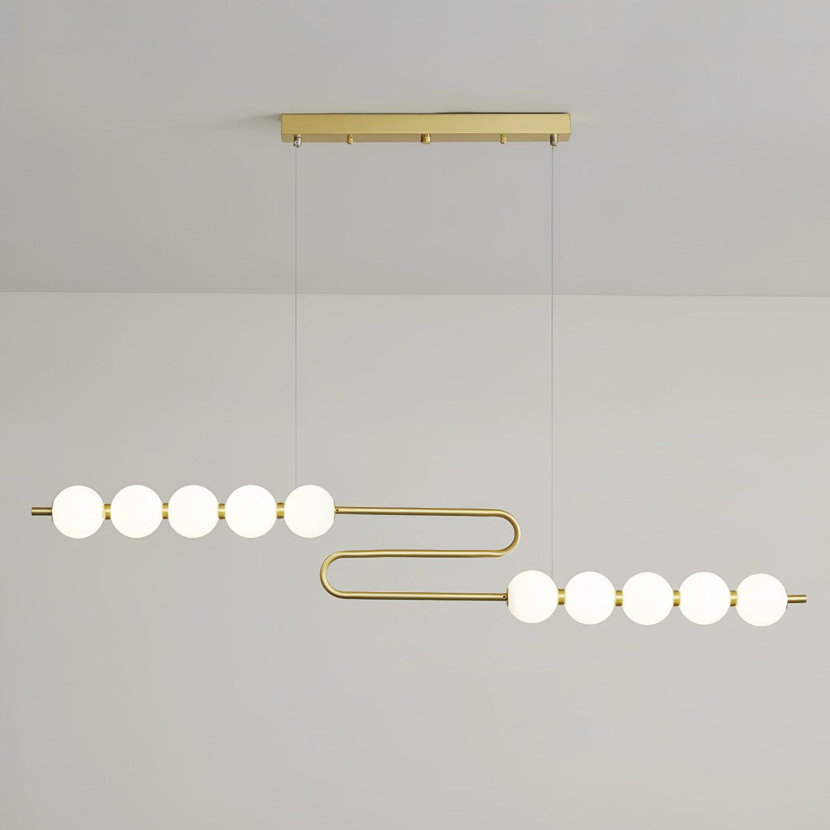 Auroira Moderne hanglamp van messing
