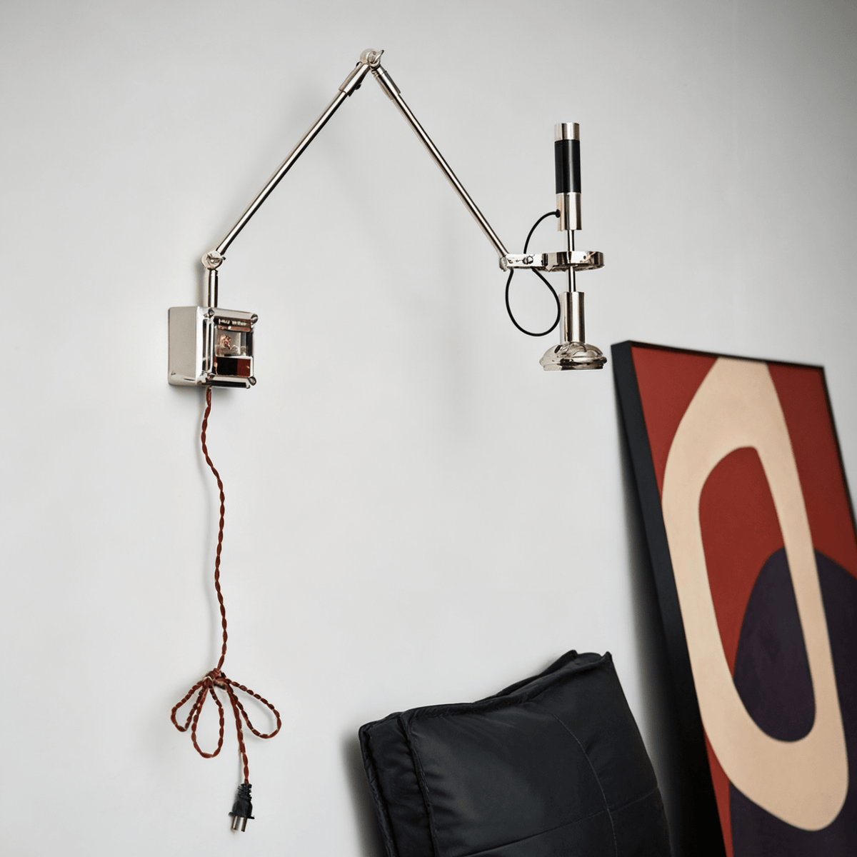 Perv wandlamp met lichtstraal