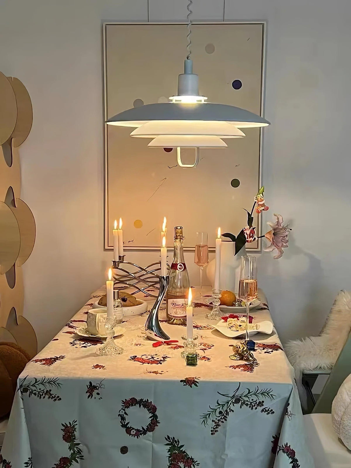 Divor Aluminium glamoureus hanglamp