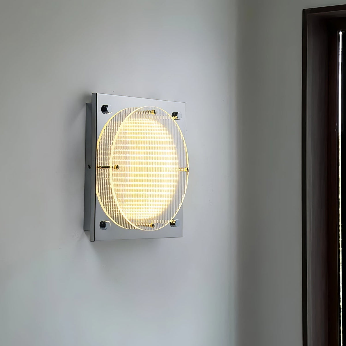 Isolora Noordse kunst Shield wandlamp