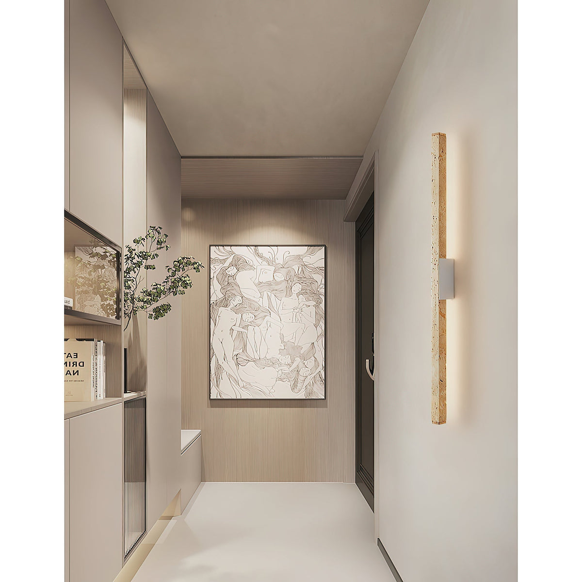 Vivyna travertin wandlamp