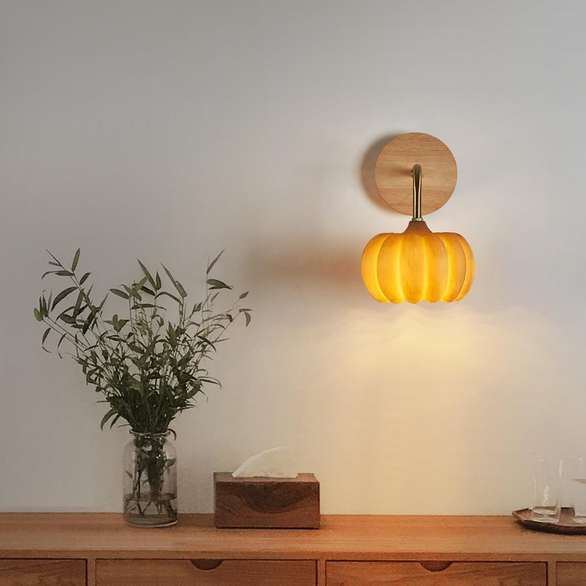 Vilorel creatieve wandlamp in pompoenvorm