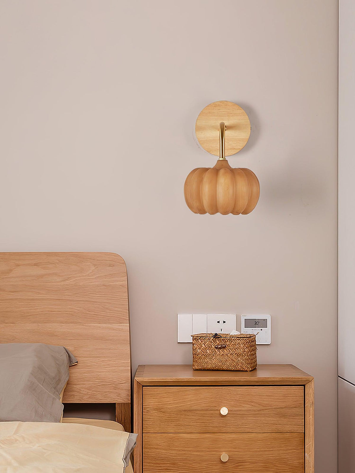 Vilorel creatieve wandlamp in pompoenvorm