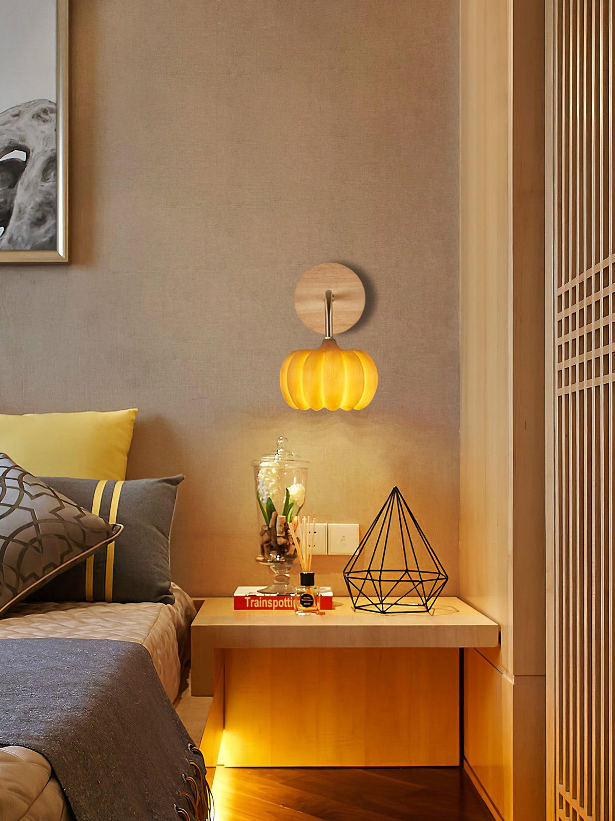 Vilorel creatieve wandlamp in pompoenvorm