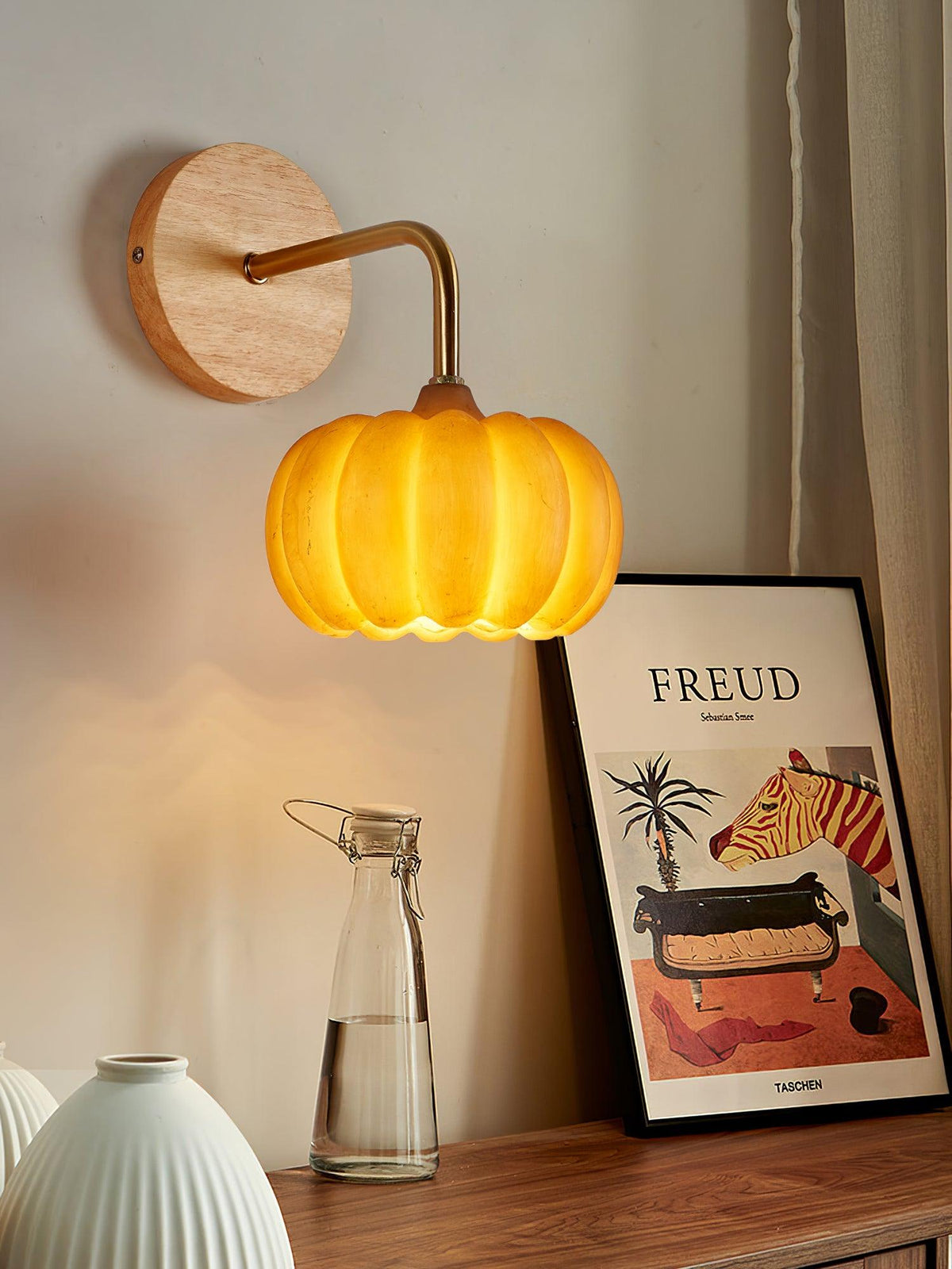 Vilorel creatieve wandlamp in pompoenvorm