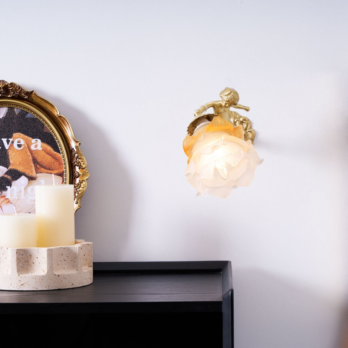 Bex Flying Angel wandlamp van glas