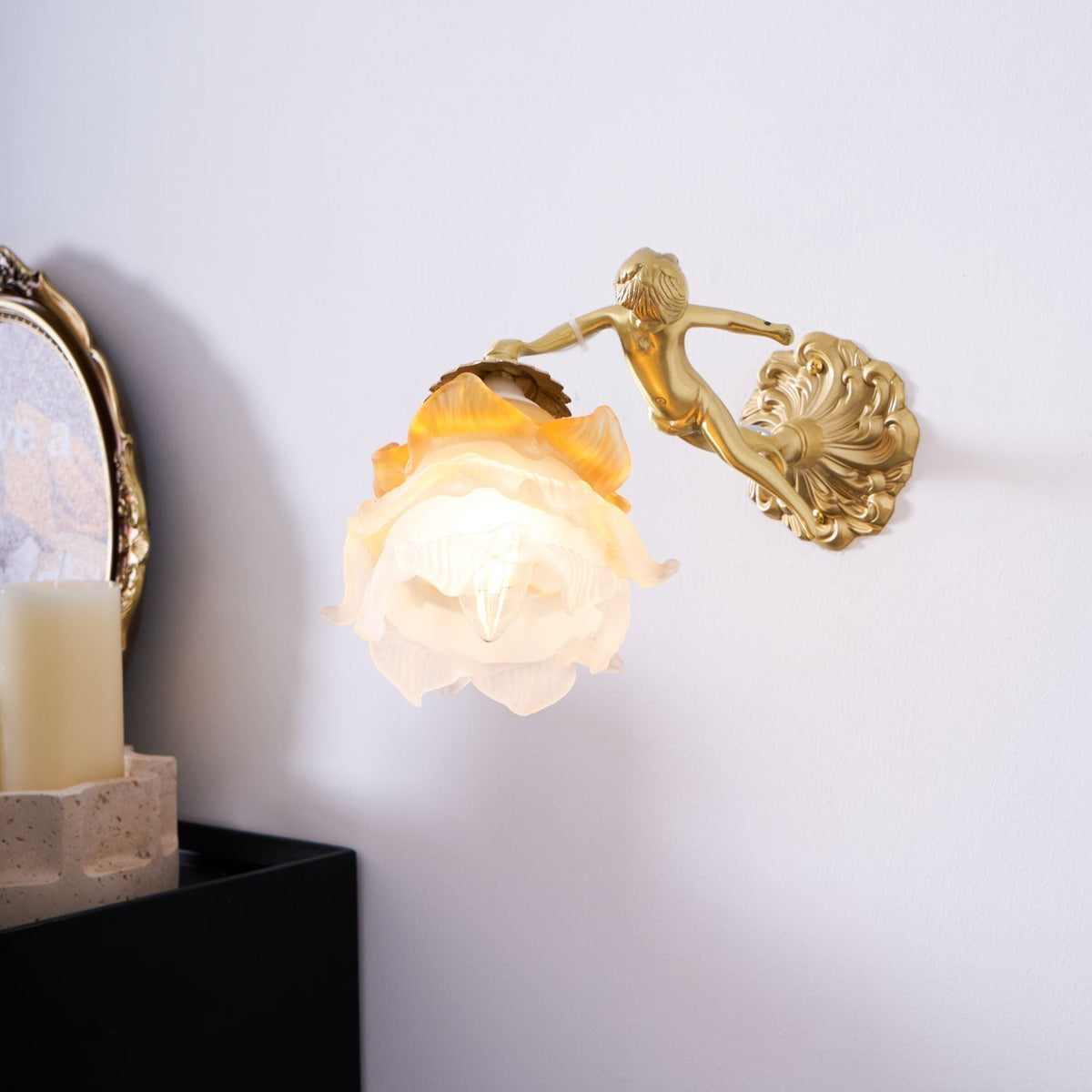 Bex Flying Angel wandlamp van glas