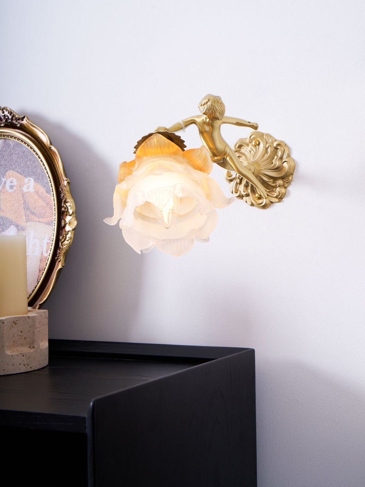 Bex Flying Angel wandlamp van glas