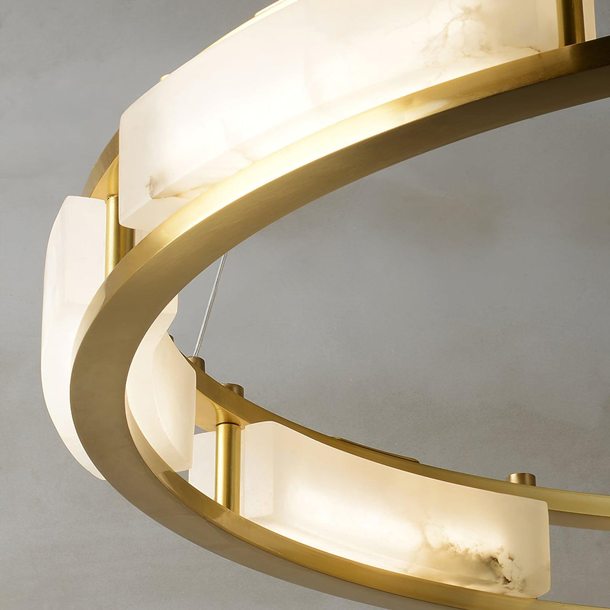 Dythan Minimalistische hanglamp van met albasten ring