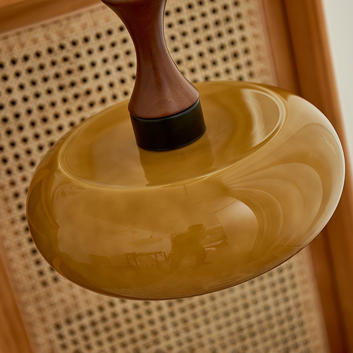 Cadenza Houten Retro hanglamp Geel
