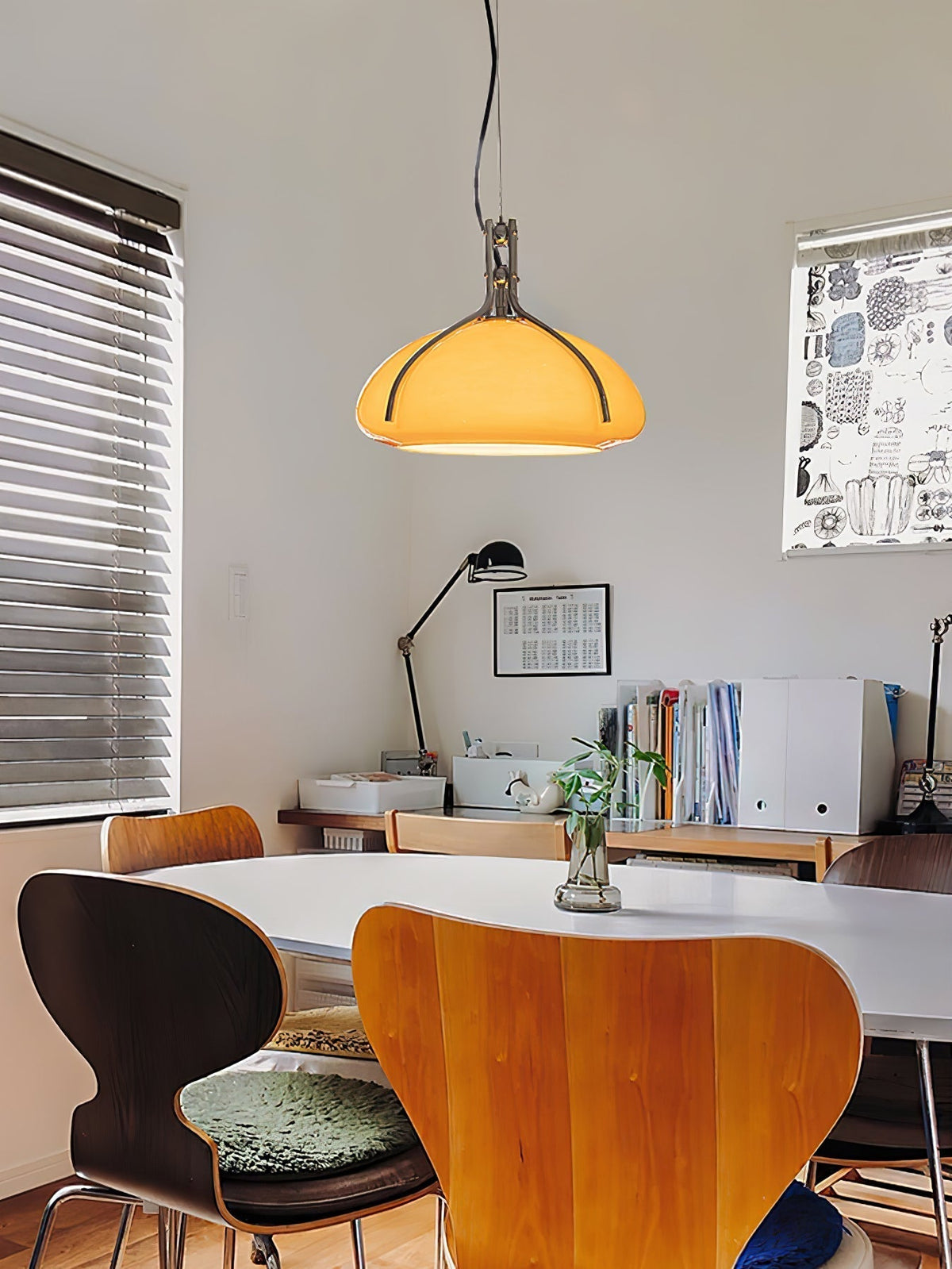Ernorora Premium Noordse kunst hanglamp van glas