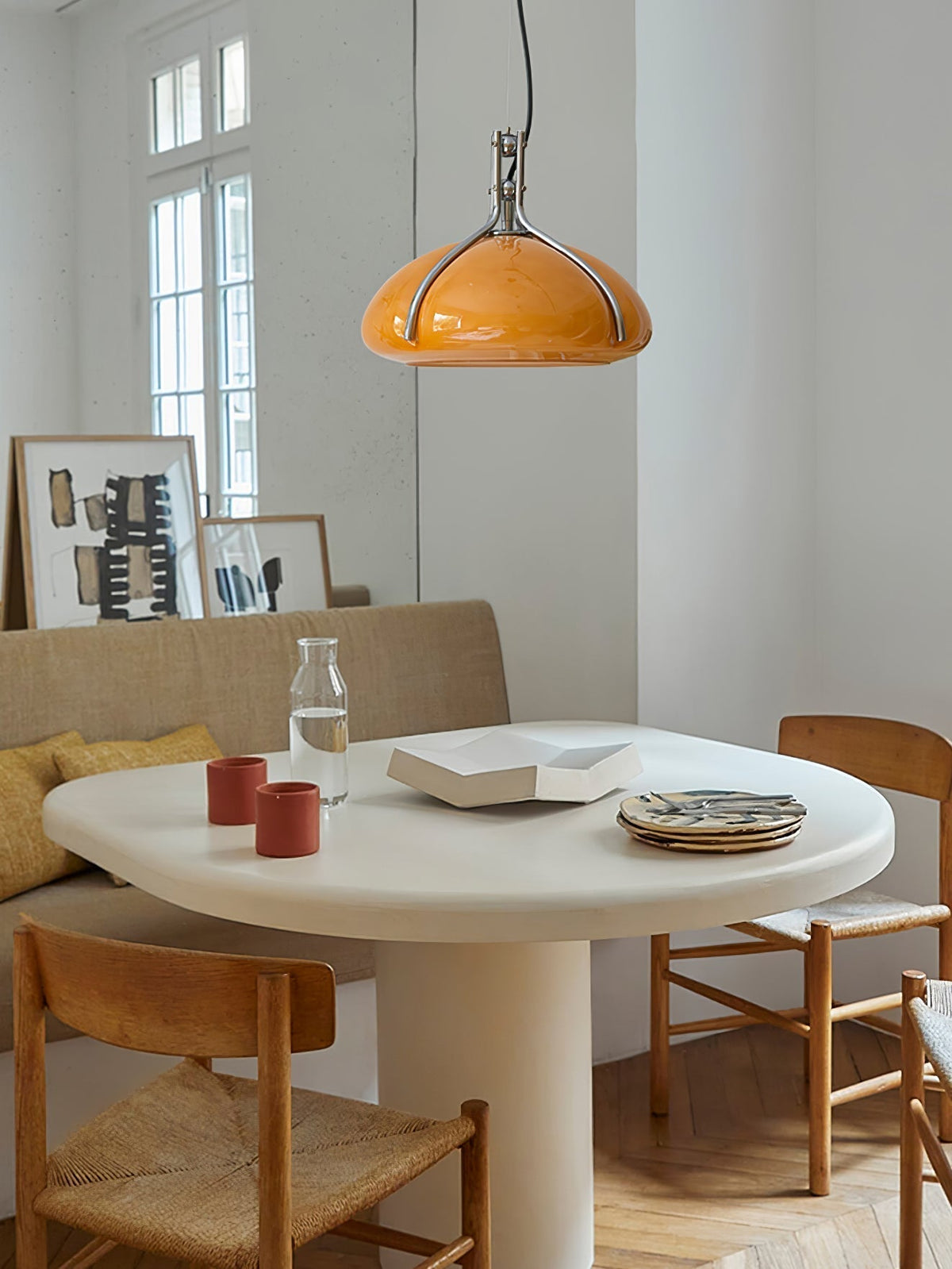 Ernorora Premium Noordse kunst hanglamp van glas