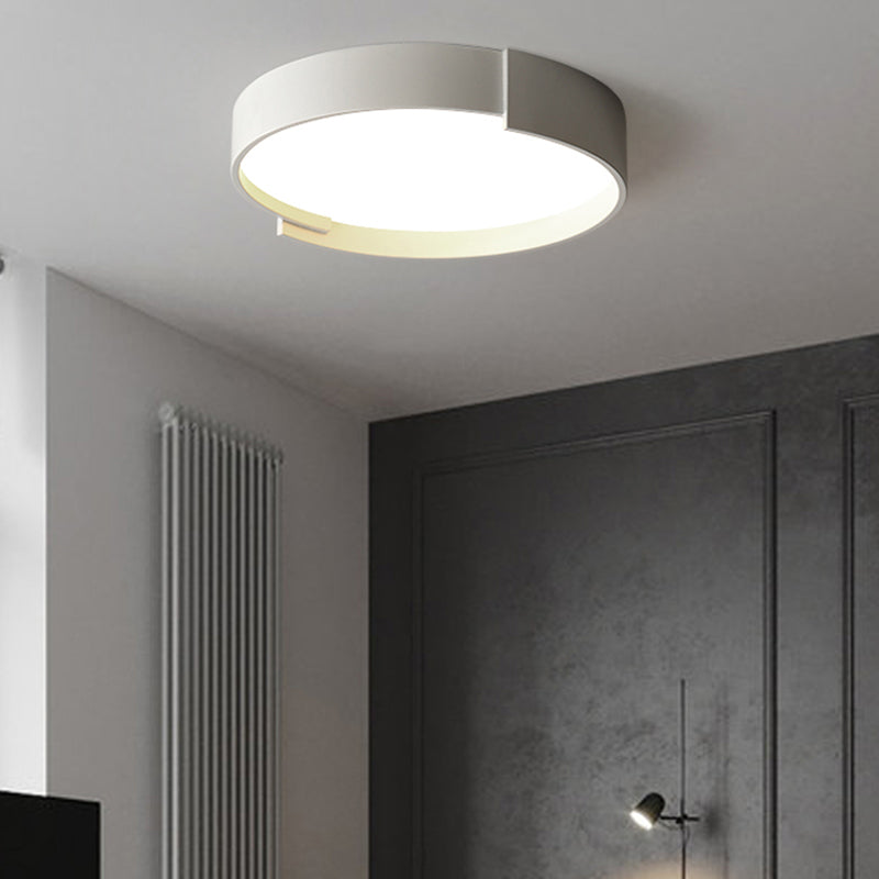 Quinn Moderne  Eenvoudig Ronde LED Plafondlampen Wit/Grijs/Groen Metaal Slaapkamer