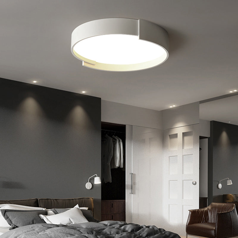 Quinn Moderne  Eenvoudig Ronde LED Plafondlampen Wit/Grijs/Groen Metaal Slaapkamer