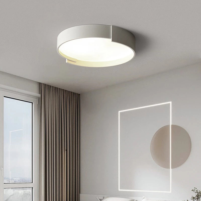 Quinn Moderne  Eenvoudig Ronde LED Plafondlampen Wit/Grijs/Groen Metaal Slaapkamer