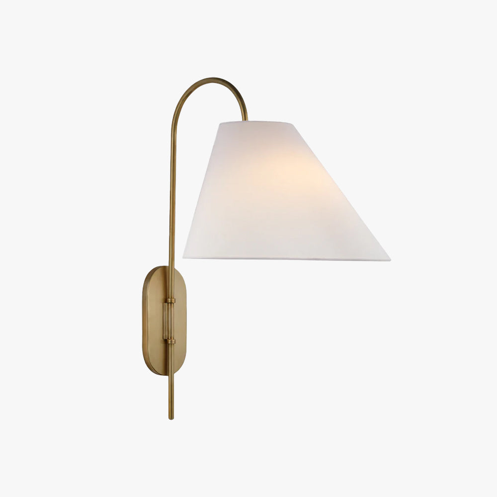 Carins Vintage Klassiek Metaal Stof Wandlamp Slaapkamer Eetkamer