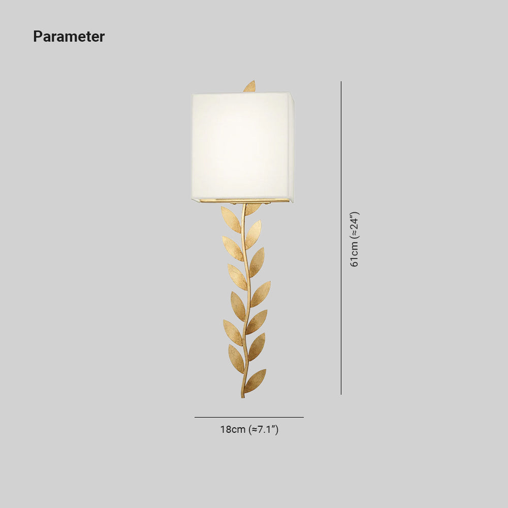 Valentina Modern Minimalisme Metaal Stof Wandlamp Slaapkamer Eetkamer