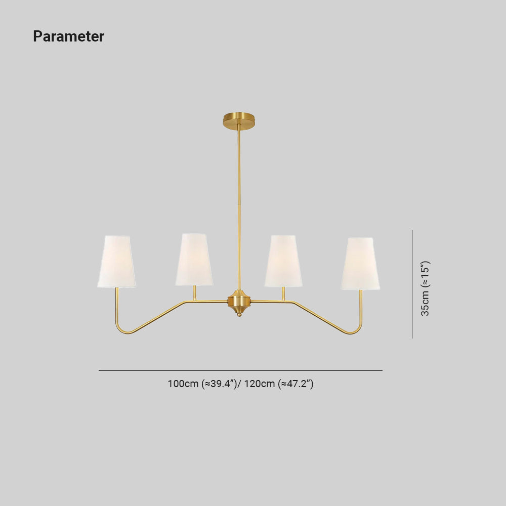 Alessio Vintage Klassiek Metaal Stof Hanglampen Lampenkap Woonkamer Eetkamer