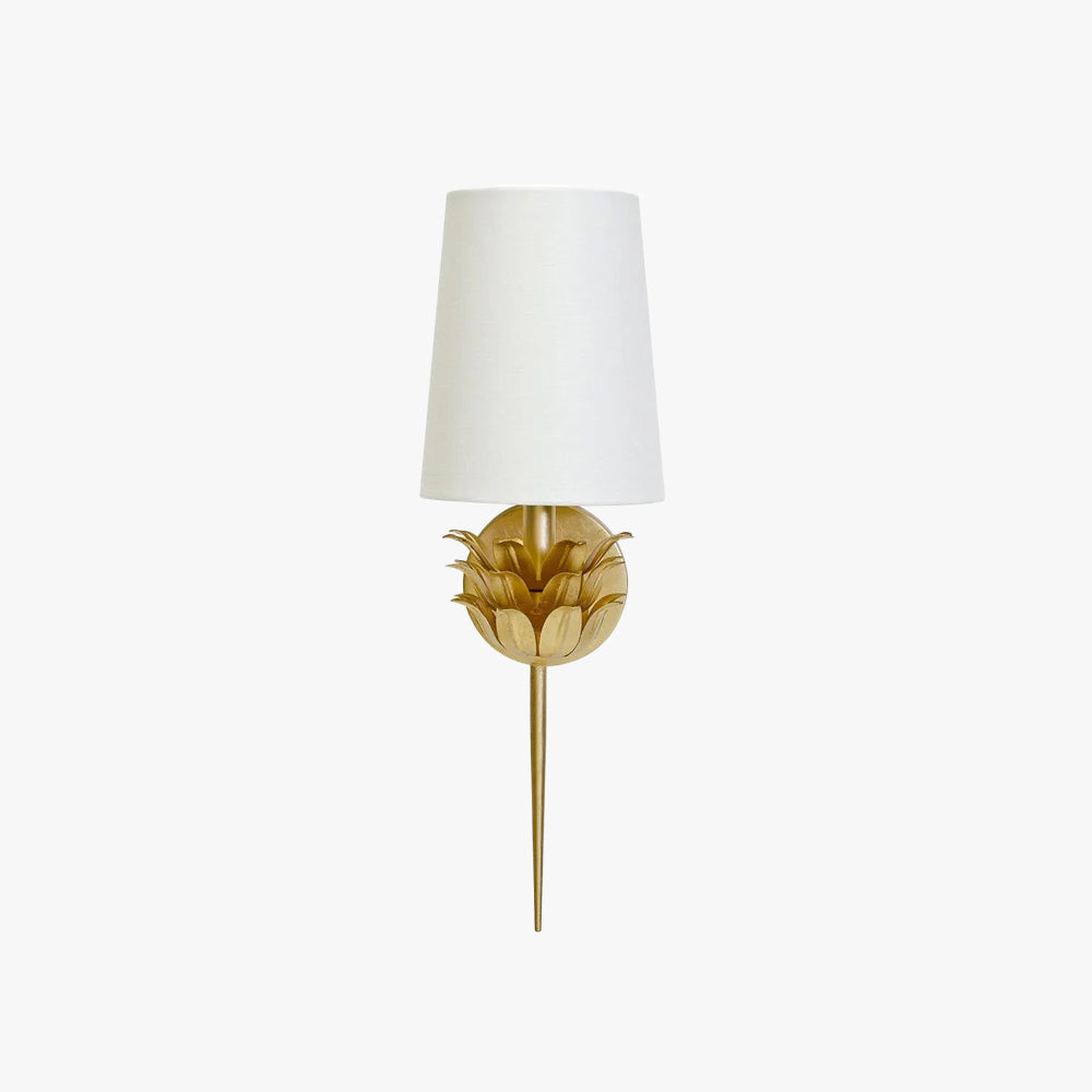 Alessio Vintage Antiek Metaal Stof Wandlamp Lampenkap Badkamer Slaapkamer