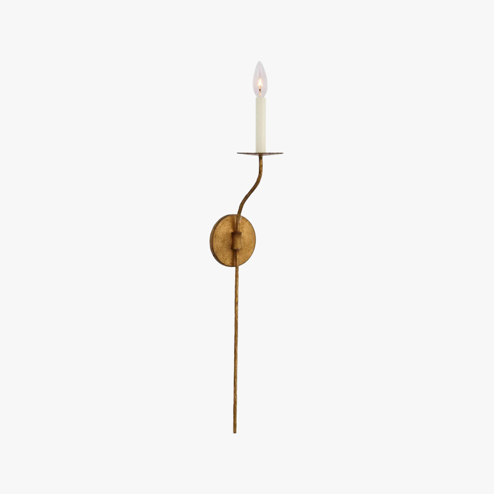 Alessio Vintage Kaars Metaal Wandlamp Armatuur Hal Slaapkamer Badkamer