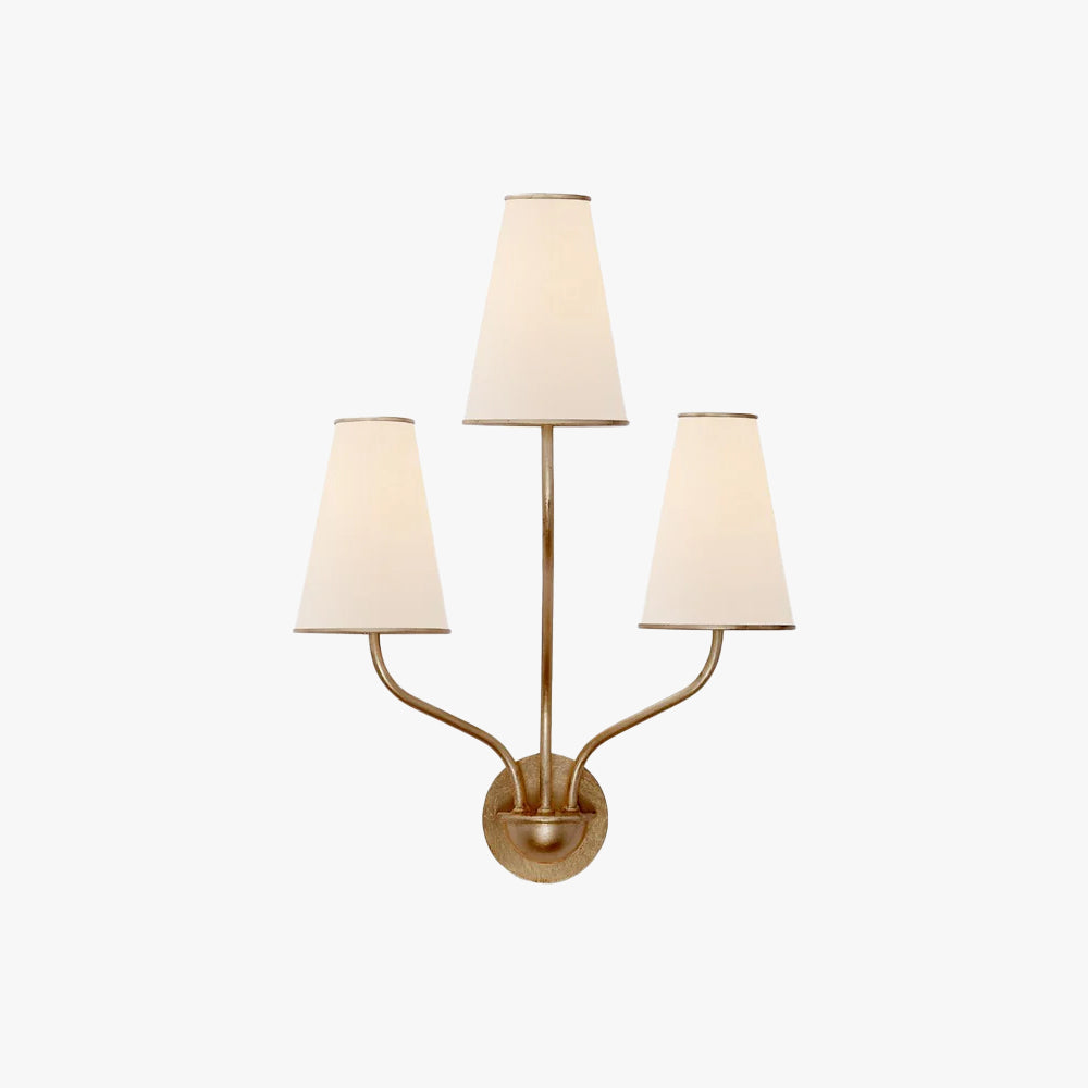 Alessio Vintage Klassiek Messing Stof Wandlamp Slaapkamer Hal Woonkamer